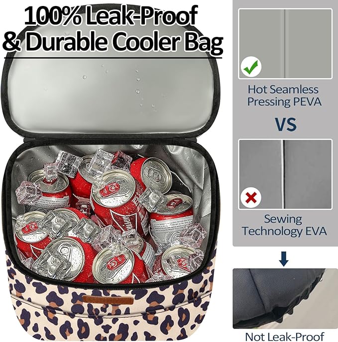 Camping Cooler Backpack 30 Cans, Soft Backpack Coolers Insulated Leak Proof Travel Cooler Bag Waterproof Lunch Picnic Beach Work Trip Thermal Bag Drink Beverage Beer Bag Cooler
