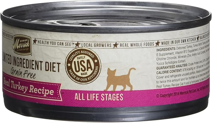 Merrick Limited Ingredient Diet Real Turkey Recipe Cat 24/5Z