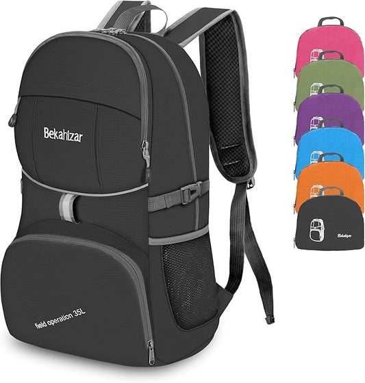 35L Lightweight Backpack Foldable Hiking Daypack Packable Travel Day Bag for Men Women Outdoor Walking Camping