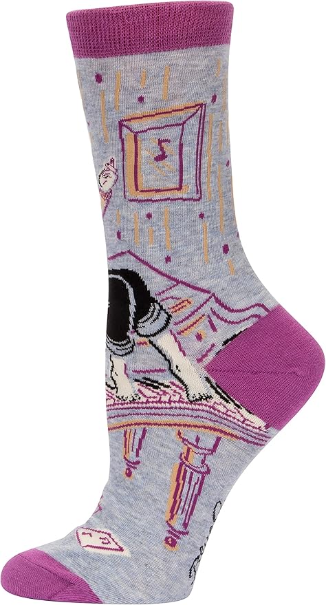 Blue Q Women's Funny Novelty Crazy Crew Socks with Sayings