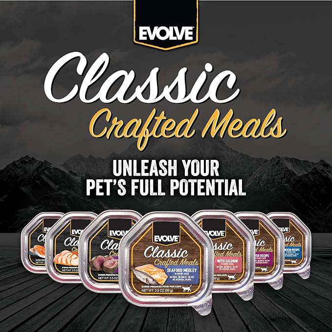 Evolve Classic Crafted Meals Chicken Recipe Cat Food (Pack of 15)