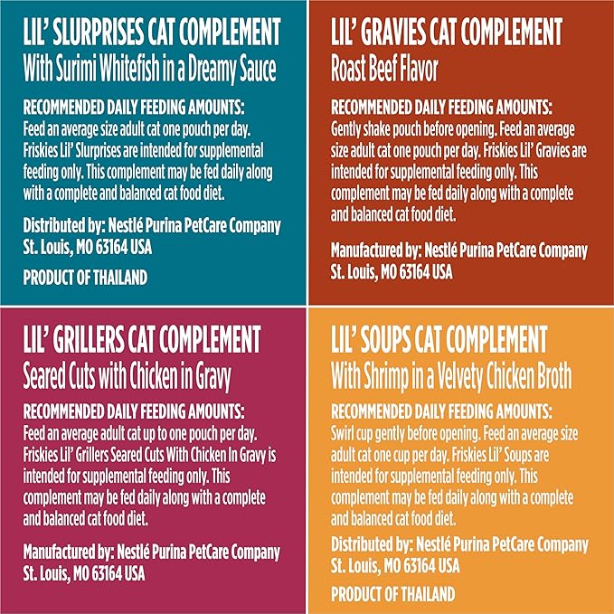 Friskies Purina All-Star Faves Lickable Gravy Cat Food Topper Wet Cat Food Variety Pack - 24 ct. Box