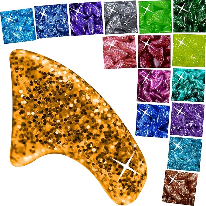 16x Glitter Colors / 160 pcs | Cat Nail Caps | Cat Claw Covers with Adhesives and Applicators (S)