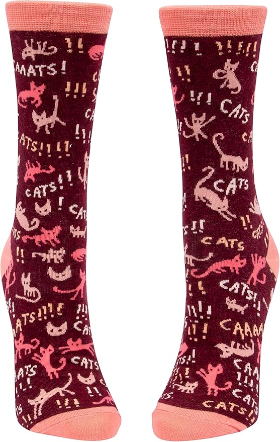 Blue Q Women's Funny Novelty Crazy Crew Socks with Sayings