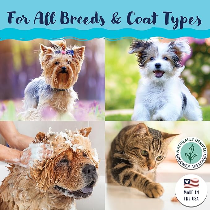 Bobbi Panter Heavy Duty Deodorizing Dog Shampoo for Degreasing & Moisturizing - Natural Ingredients, Tear-Free, pH-Balanced, 20:1 Concentrated Formula, Fresh & Clean Scent, 1 Gal.