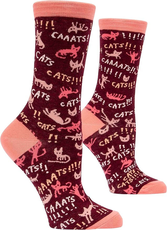 Blue Q Women's Funny Novelty Crazy Crew Socks with Sayings