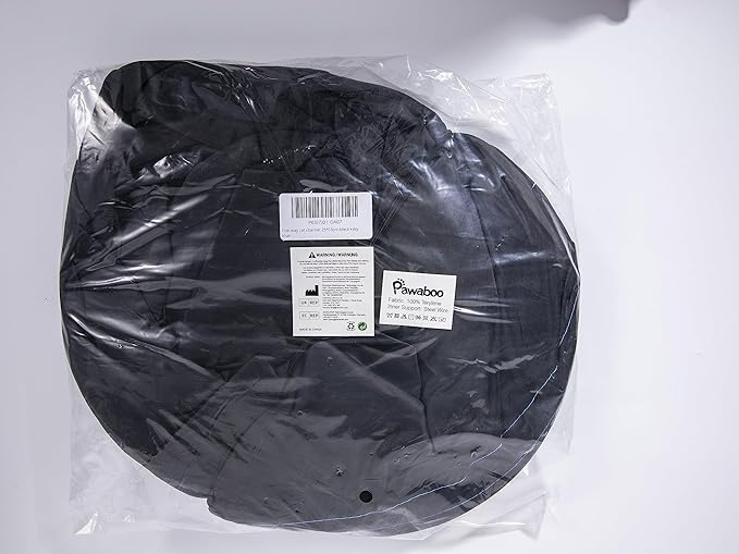 Pawaboo Cat Toys, Collapsible Tunnel Tube with Bells, 25x53cm, Blue