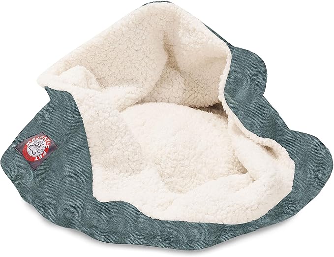 Majestic Pet 17 inch Villa Navy Burrow Cat Bed