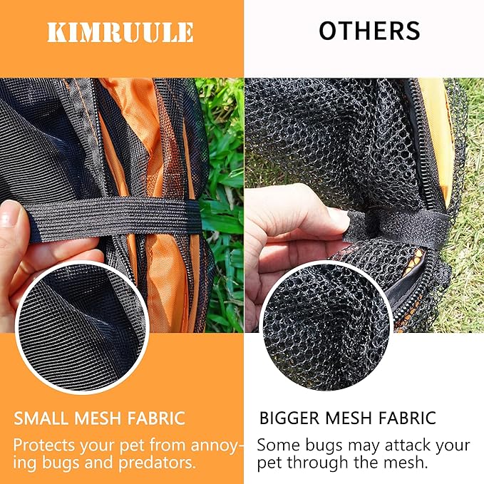 Kimruule Outdoor Cat Enclosures, 4-in-1 Cat Tent Outside with Cat Tunnels for Indoor Cats, Large Cat Playpen Outdoor with Cat Toys for Cats Rabbits Ferrets Dogs and Small Animals