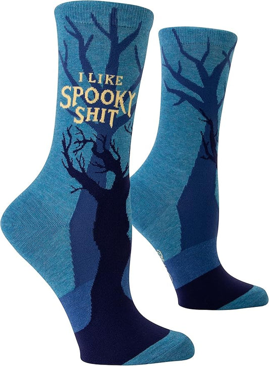 Blue Q Women's Funny Novelty Crazy Crew Socks with Sayings