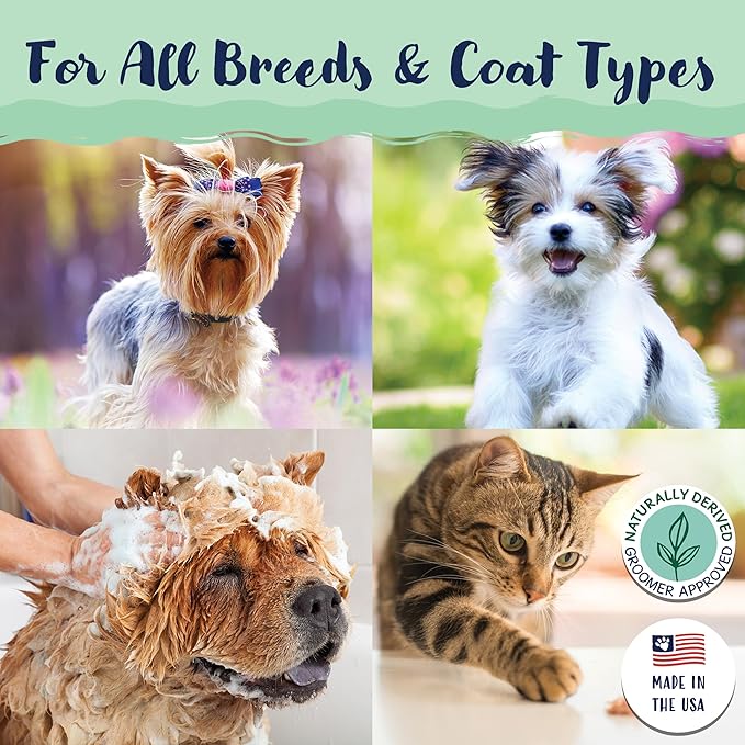 Bobbi Panter Dog Shampoo - Made in USA - All Natural Formula for Itch Relief & Soothing Skins, Concentrated 16:1 for Professional Groomers - Green Apple Scent, 1 Gallon (Case of 4)