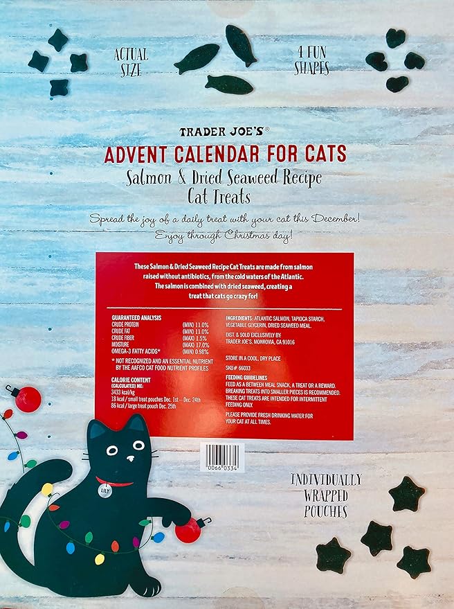 Trader Joe's Advent Calendar for Cats - Salmon and Dried, No Color, Size No Size