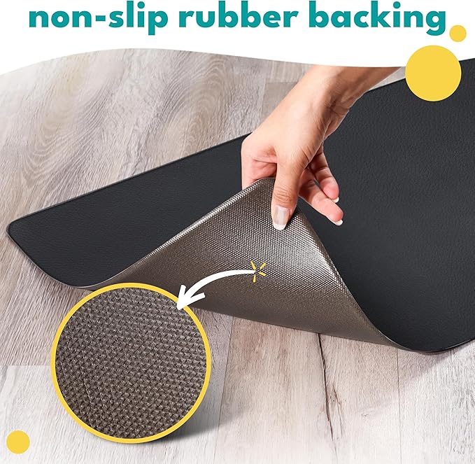 NALALAS Large Dog Mat for Food and Water, Cat Feeding Mat | Large Waterproof Dog Bowl Mat | Non-Slip Pet Food Mat for Floors | Dog Food Mats for Floors, Pet Mats for Food and Water | Easy to Clean