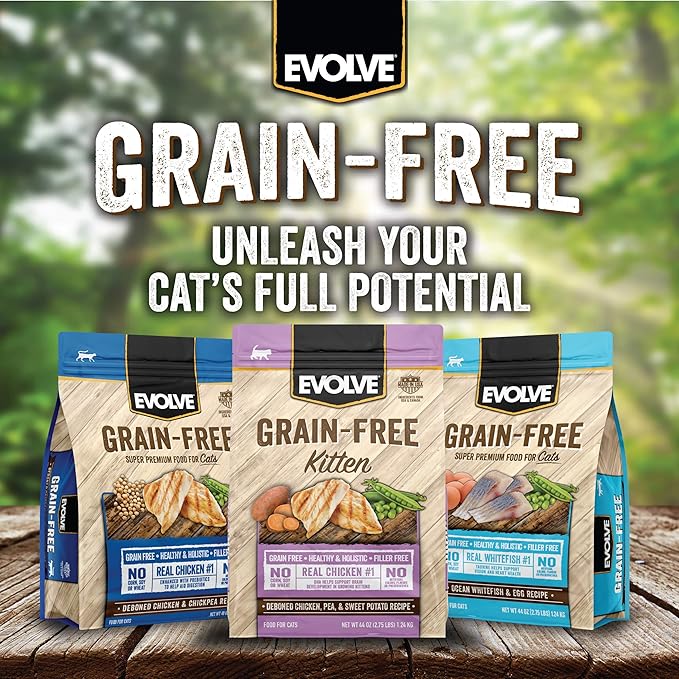 Evolve Grain Free Chicken, Pea and Sweet Potato Recipe for Kittens, 2.75lb