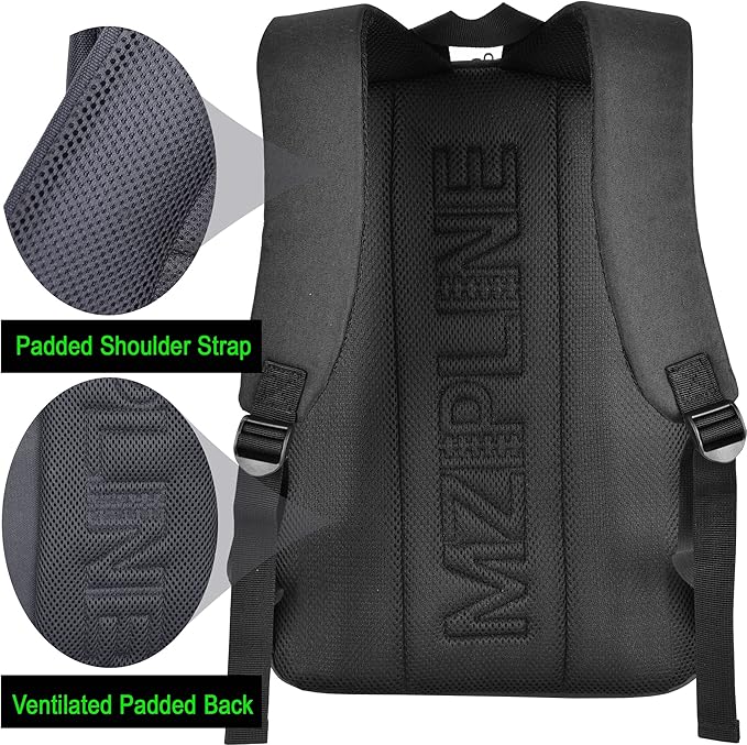 Backpack Bag-Smell Proof-Classics Casual Travel Daypack Travel bags for College Student Men & Women Work (Black/Black)