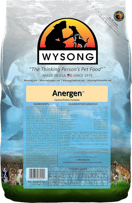 Wysong Anergen Canine/Feline Formula Dry Dog/Cat Food - 5 Pound Bag