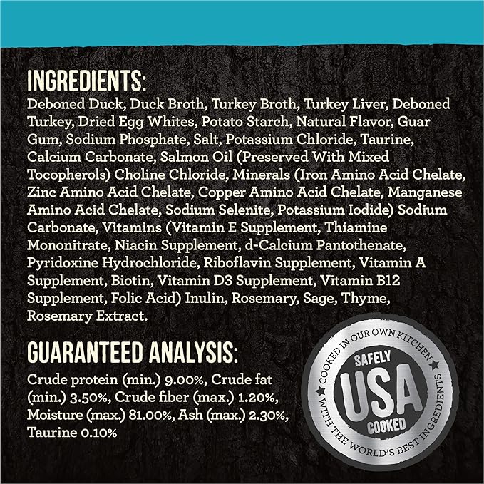 Merrick Backcountry Grain Free Gluten Free Premium High Protein Wet Cat Food, Duck Recipe Cuts With Gravy - (Pack of 24) 3 oz. Pouches