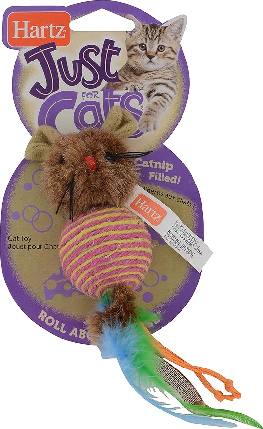 Hartz Just For Cats Roll About Mouse Catnip Toy, Swat (3270014950)