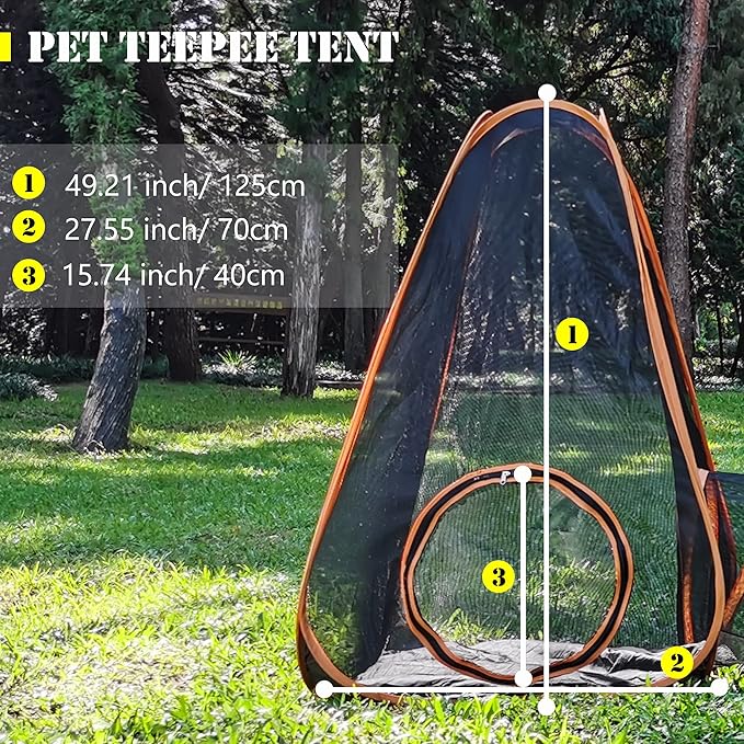Outdoor Cat Enclosures, 6-in-1 Outdoor Cat Tent with Cat Tunnel DIY in Multiple Ways, Cat Playpen Play Tents for Cats Rabbits Ferrets and Small Animals, Indoor/Outdoor Cat House