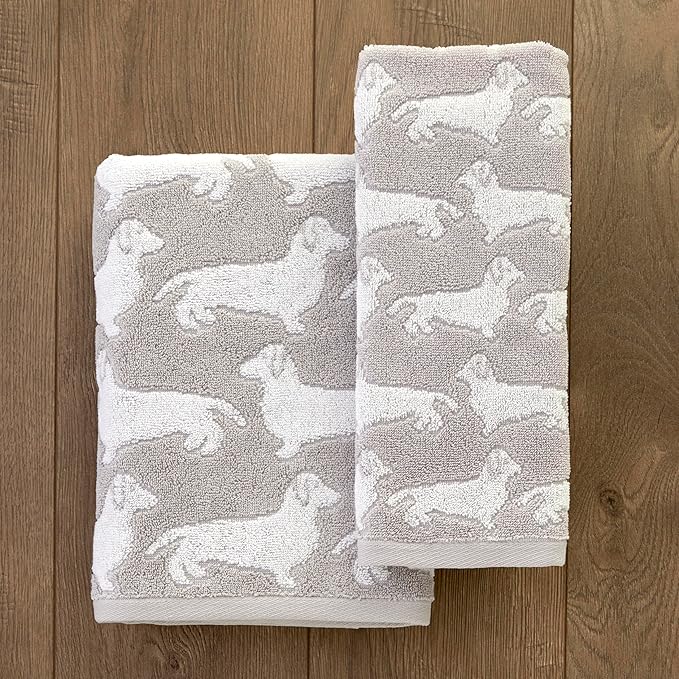 SKL Home Dog Bath Towel, Gray