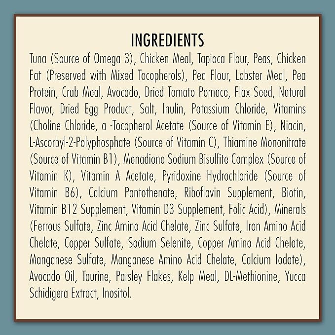 AvoDerm Grain Free Tuna with Lobster & Crab Meal Dry Cat Food, 2.5lb bag