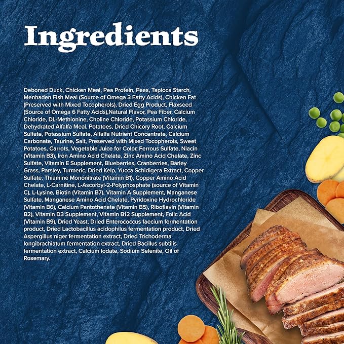 Blue Buffalo Wilderness Duck Supports Health and Wellness High-Protein & Grain-Free Healthy Adult Dry Cat Food 11 lbs.