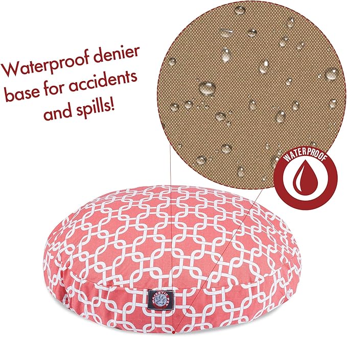 Majestic Pet Coral Links Large Round Pet Bed