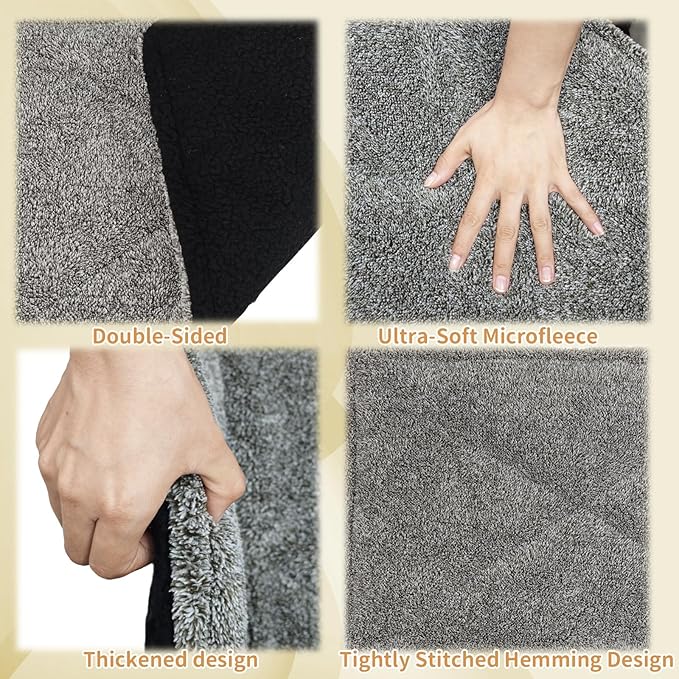 Self-Warming Cat Bed Pad, Self-Heating Cat Bed Mat Thermal Blanket for Indoor Cats & Small Dogs,30x20 inches