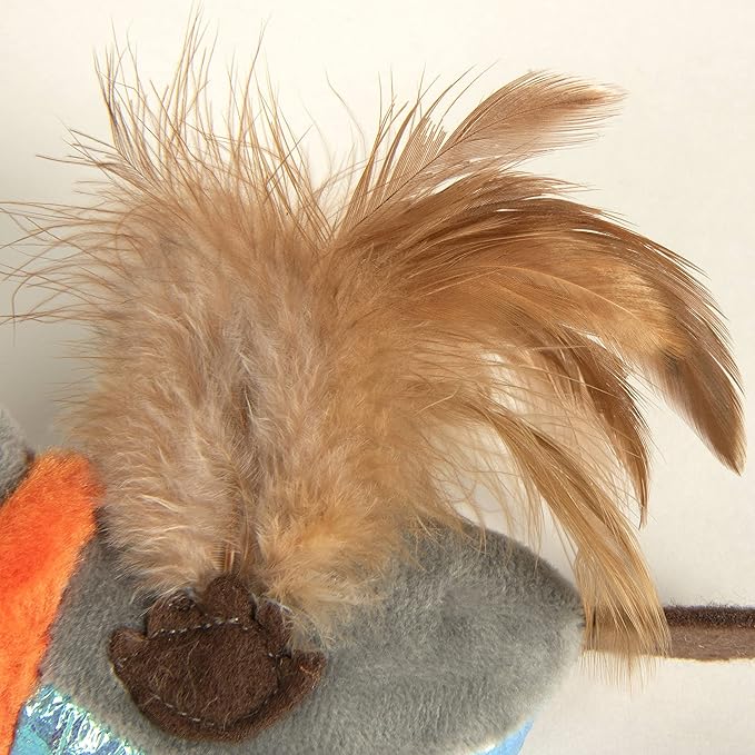 Petlinks Flutter Singer Electronic Sound Cat Toy, Battery Powered - Gray/Blue, One Size