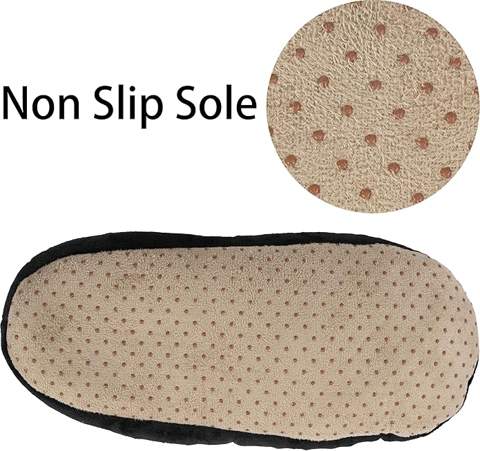BenSorts Fuzzy Slipper Socks for Women Funny House Slippers with Grips