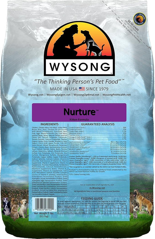 Wysong Nurture Kitten Formula Dry Kitten Food - 5 Pound Bag
