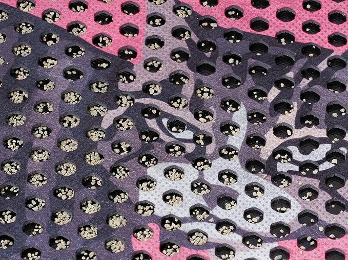 Bastet Pet Cat Litter Mat 30"x24", Double Layer XL Litter Box Mat, Cat Litter Mat Litter Trapping Mat, Water & Urine Proof Cat Mats for Litter Large, Anti Slip Cat Box Mat, Kitty Design Cat Mat, Pink