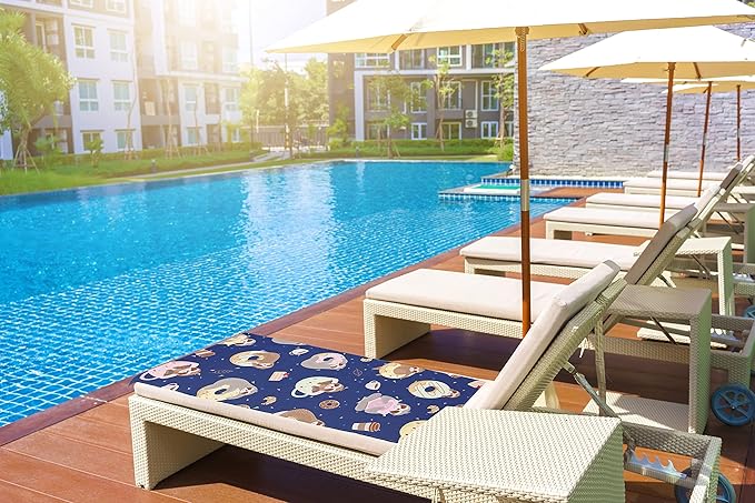 LIVILAN Sloth Donut Beach Towel, Super Soft Microfiber, Quick Dry, Sand Free, Cute Lightweight Swim Pool Bath Yoga Towel, Sloth Donut Gifts, 30x60 inches