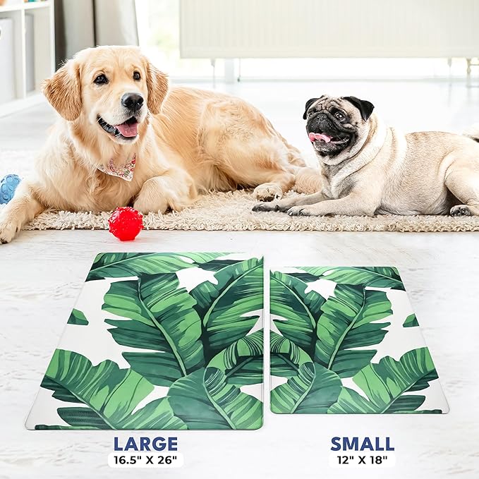 NALALAS Large Dog Mat for Food and Water, Cat Feeding Mat | Large Waterproof Dog Bowl Mat | Non-Slip Pet Food Mat for Floors | Dog Food Mats for Floors, Pet Mats for Food and Water | Easy to Clean