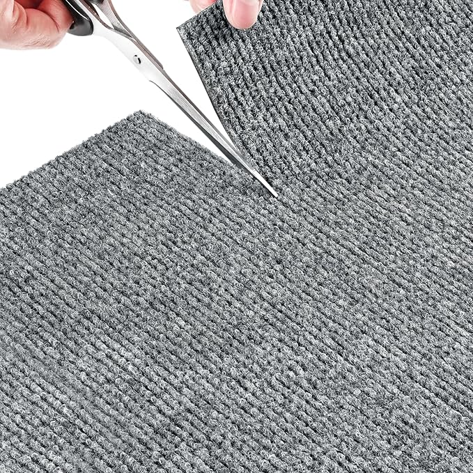 Gtmileo 78.7"x15.8" Trimmable Cat Scratching Mat, Cat Scratching Post Carpet, Self-Adhesive Cat Tree Shelves Replacement, Cat Scratch Furniture DIY Protector(Grey)