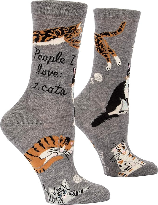 Blue Q Women's Funny Novelty Crazy Crew Socks with Sayings