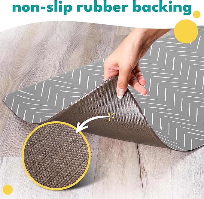 NALALAS Large Dog Mat for Food and Water, Cat Feeding Mat | Large Waterproof Dog Bowl Mat | Non-Slip Pet Food Mat for Floors | Dog Food Mats for Floors, Pet Mats for Food and Water | Easy to Clean