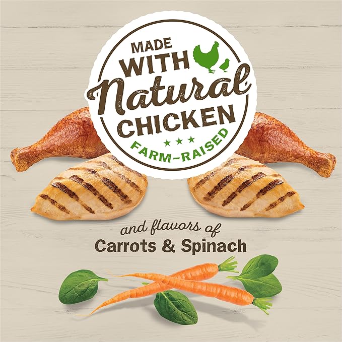 GYCO Chicken & Carrot & Spinach Dry Cat Food, 3.15 lb Bag - Antioxidants to Help Support a Healthy Immune System - No Artificial Flavors Or Preservatives