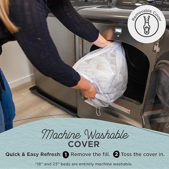 Best Friends by Sheri SnuggleSoft Faux Fur Calming Donut Bed for Dogs, Gray, Medium, 30" x 30"