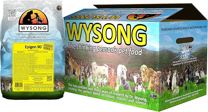 Wysong Epigen 90 Starch Free Canine Feline Dry Formula Dog Cat Food, Four- 5 Pound Bags (WDCFE9020)