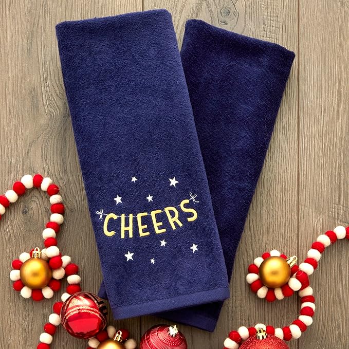 SKL Home Cheers Hand Towel Set, 2 Pack