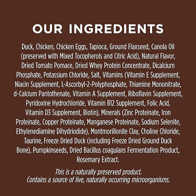 Instinct Ultimate Protein, Natural Dry Cat Food, Grain Free Recipe - Cage Free Duck, 4 lb. Bag