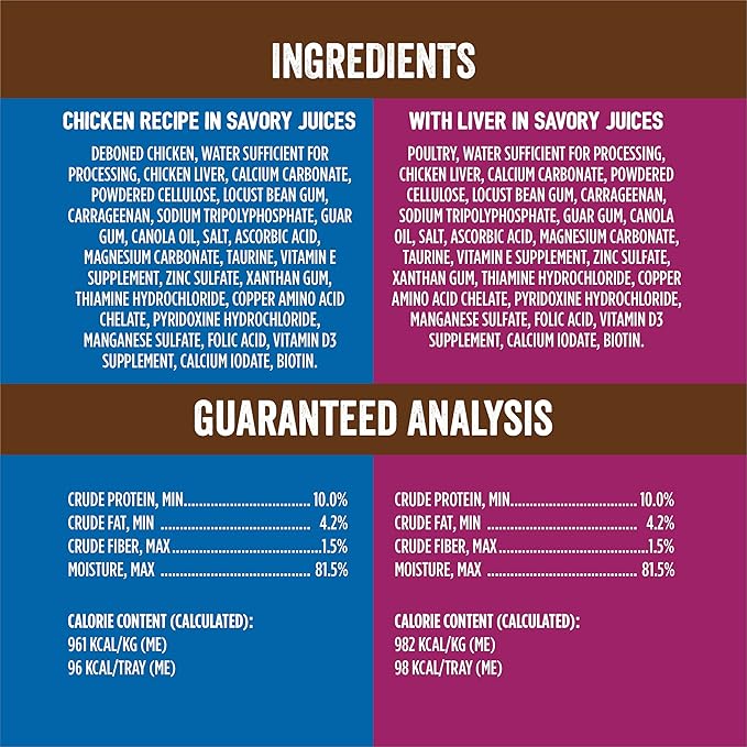 Evolve Classic Crafted Meals Cat Food Variety Pack - Chicken Recipe & Liver Recipe 3oz (Pack of 18)