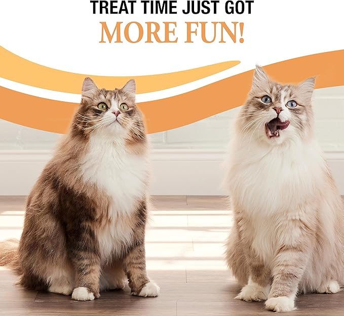 Good ‘n’ Tasty Savory Spoonables with Real Salmon, Tuna & Krill, 10 Count Tube, Triple Flavor Squeezable Lickable Wet Treats for Cats with Built-in Spoon for Less Mess