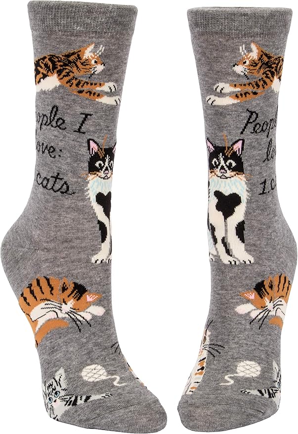 Blue Q Women's Funny Novelty Crazy Crew Socks with Sayings