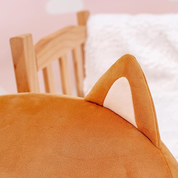 Lazada Shiba Inu Dog Plush Kids Pillow Toys Gift for Toddler for Girls Brown 15 Inches