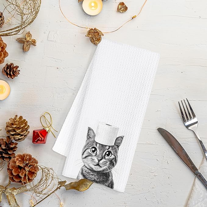 Cat Bathroom Hand Towels, Cats Hand Towels for Bathroom, Cat Towels for Cat Lovers, Cat Bathroom Decor, Cat Lover Gifts for Women, Cat Mom Gifts, Cat Lady Gifts for Women, 16x24 Inch