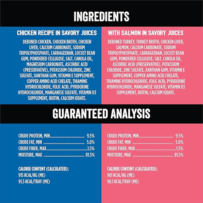 Evolve Classic Crafted Meals Cat Food Variety Pack with Salmon Recipe & Seafood Medley Recipe, 3oz (Pack of 18)