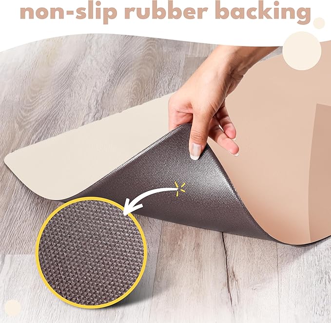 NALALAS Large Dog Mat for Food and Water, Cat Feeding Mat | Large Waterproof Dog Bowl Mat | Non-Slip Pet Food Mat for Floors | Dog Food Mats for Floors, Pet Mats for Food and Water | Easy to Clean