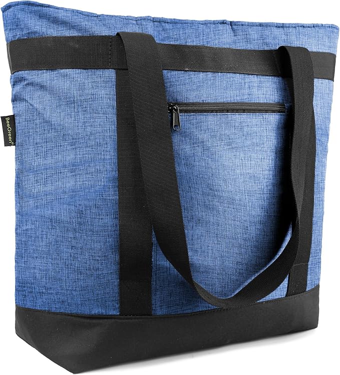 BeeGreen Insulated Cooler Bag Leakproof Freezer Shopping Tote for Groceries Thermal Food Delivery Bag